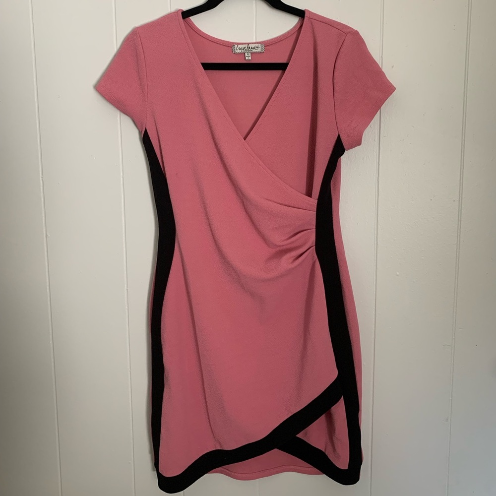 Crave Fame by Almost Famous Dress - Pink/Black